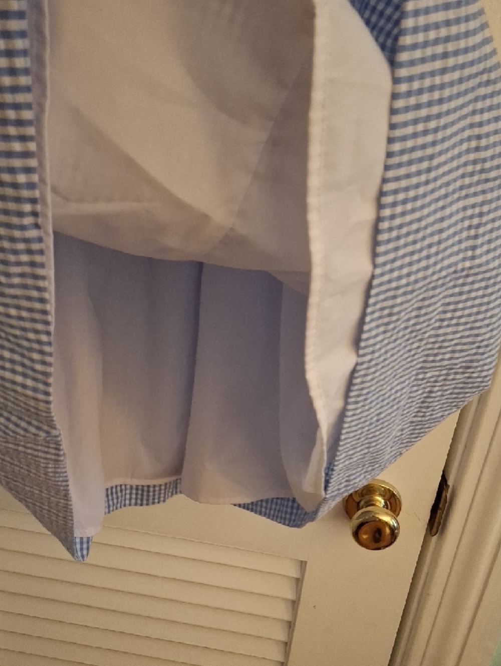 Florence Eiseman Blue Gingham Floral Belt Dress - Picture 7 of 8